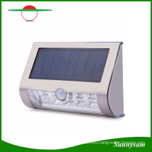 9 LEDs Solar Powered PIR Motion Sensor Wall Light Waterproof IP44 Outdoor Lighting Wireless Solar Stainless Steel Lamp